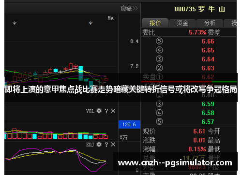 即将上演的意甲焦点战比赛走势暗藏关键转折信号或将改写争冠格局 即将上演的意甲焦点战比赛走势暗藏关键转折信号或将改写争冠格局